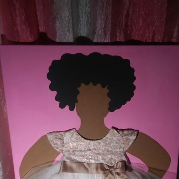 Little Girl in a PINK DRESS | WALL DECOR - Picture 5 of 6